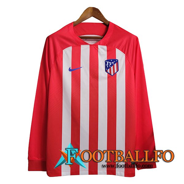 Camisetas De Futbol Atletico Madrid Primera Manga Larga 2023/2024