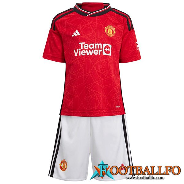 Camisetas De Futbol Manchester United Ninos Primera 2023/2024