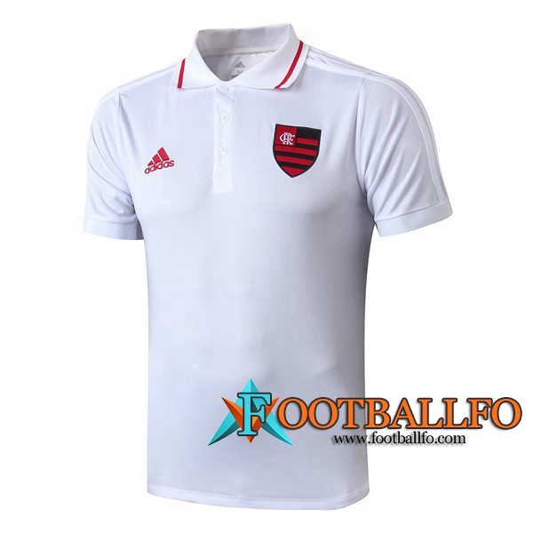 Polo Futbol Flamengo Blanco 2019/2020