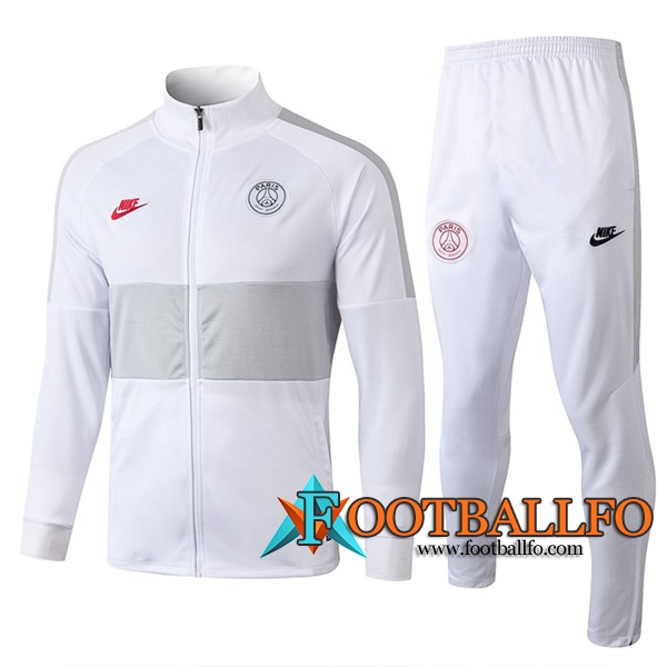Chandal Futbol - Chaqueta + Pantalones PSG NIKE Blanco 2019/2020