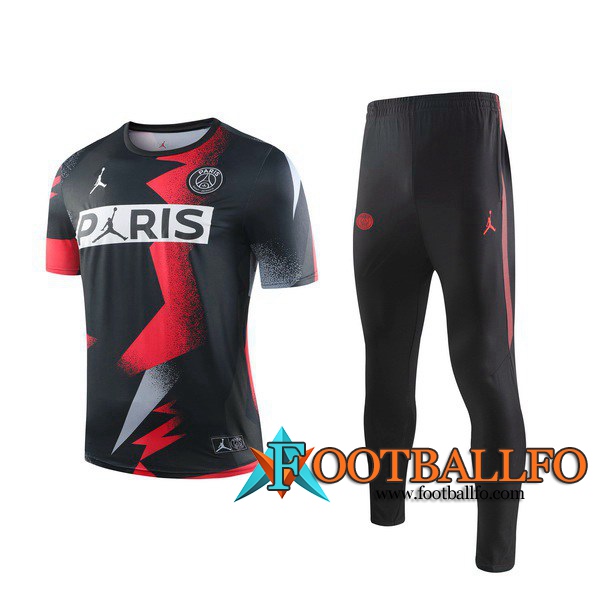 Camiseta Entrenamiento PSG Jordan + Pantalones Negro Roja 2019/2020