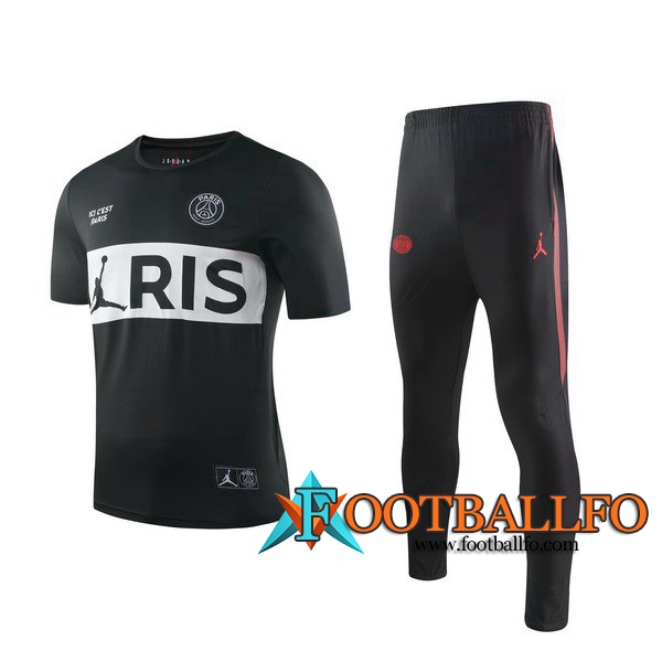 Camiseta Entrenamiento PSG Pairs + Pantalones Negro 2019/2020