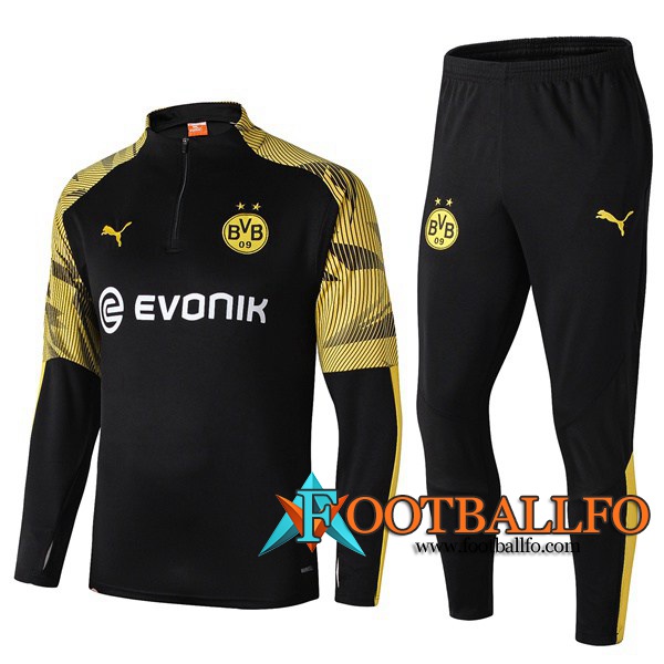 Chandal Futbol + Pantalones Dortmund BVB Negro Amarillo 2019/2020