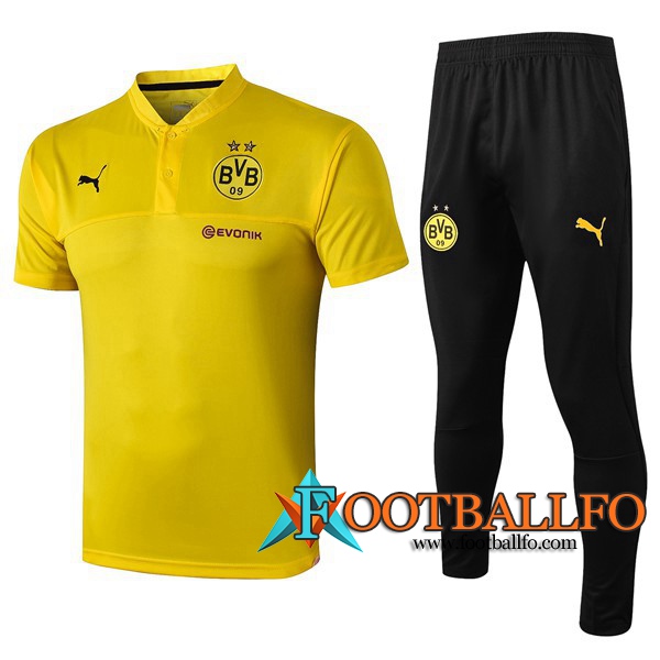 Polo Futbol Dortmund BVB + Pantalones Amarillo 2019/2020