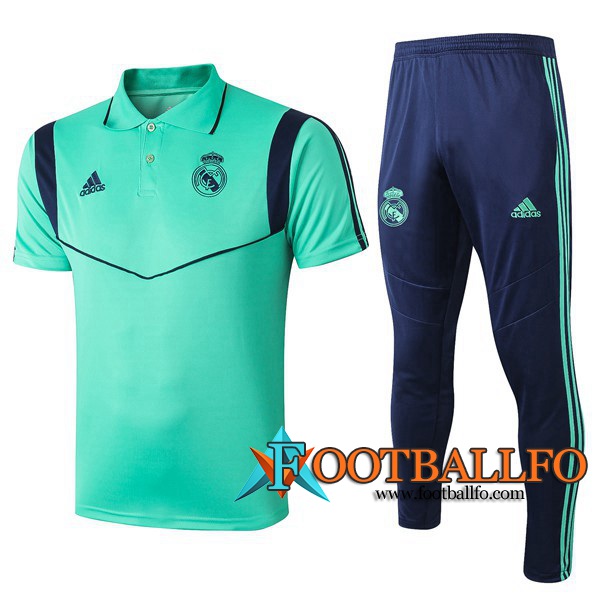 Polo Futbol Real Madrid + Pantalones Verde 2019/2020