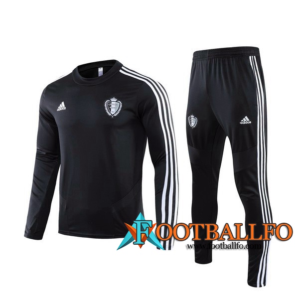 Chandal Futbol + Pantalones Belgica Negro 2019/2020