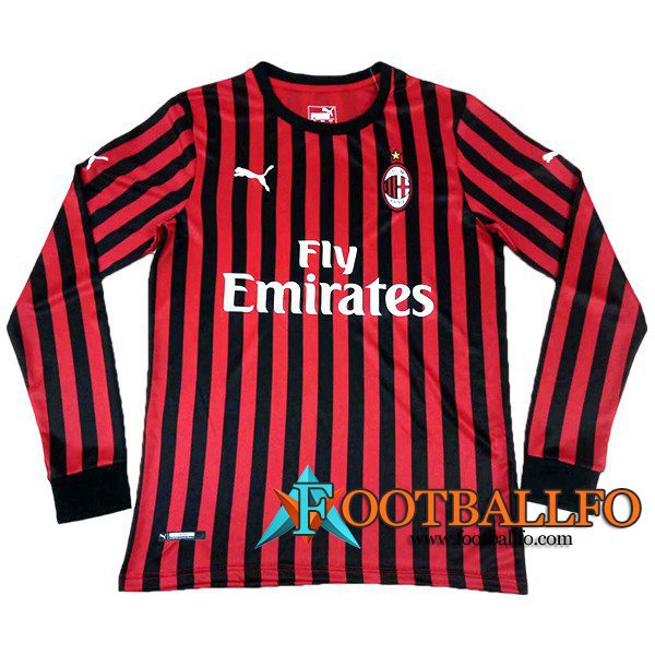 Camisetas Futbol Milan AC Primera Manga Larga 2019/2020