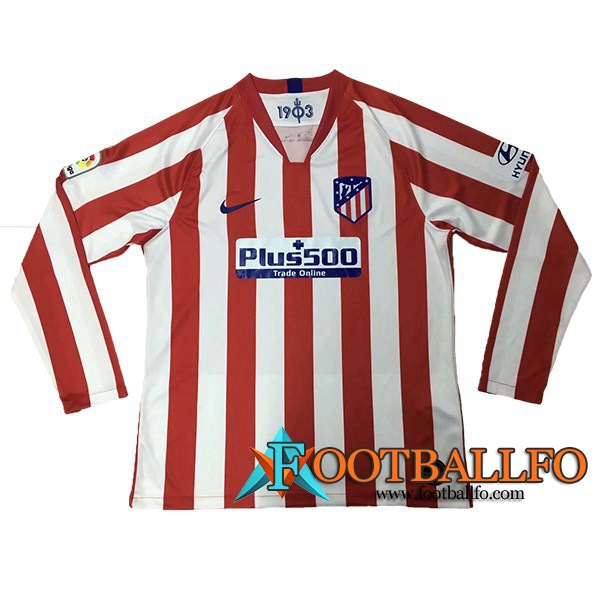 Camisetas Futbol Atletico Madrid Primera Manga Larga 2019/2020