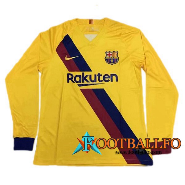 Camisetas Futbol Barcelona Segunda Manga Larga 2019/2020