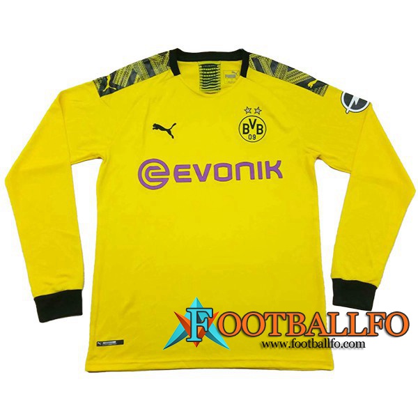 Camisetas Futbol Dortmund BVB Primera Manga Larga 2019/2020