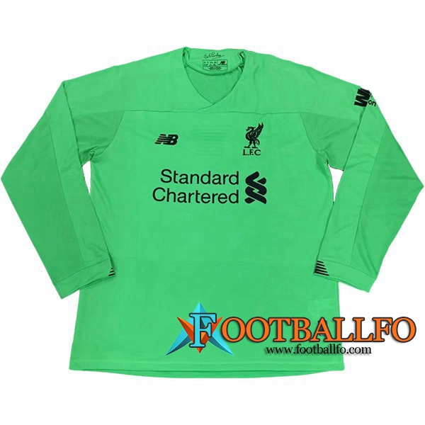Camisetas Futbol FC Liverpool Portero Manga Larga Verde 2019/2020