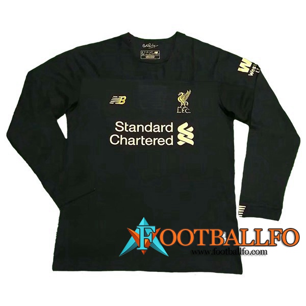 Camisetas Futbol FC Liverpool Portero Manga Larga Negro 2019/2020