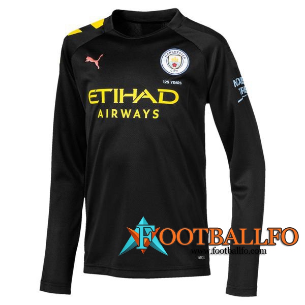 Camisetas Futbol Manchester City Segunda Manga Larga 2019/2020