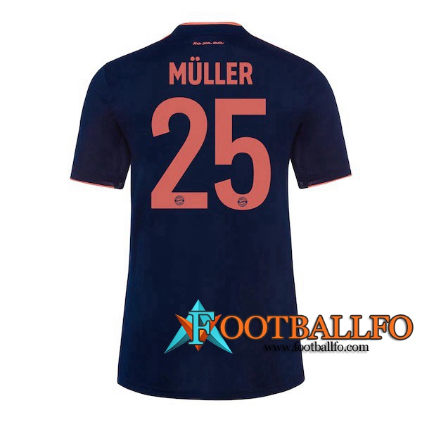 Camisetas Futbol Bayern Munich (MULLER 25) Tercera 2019/2020