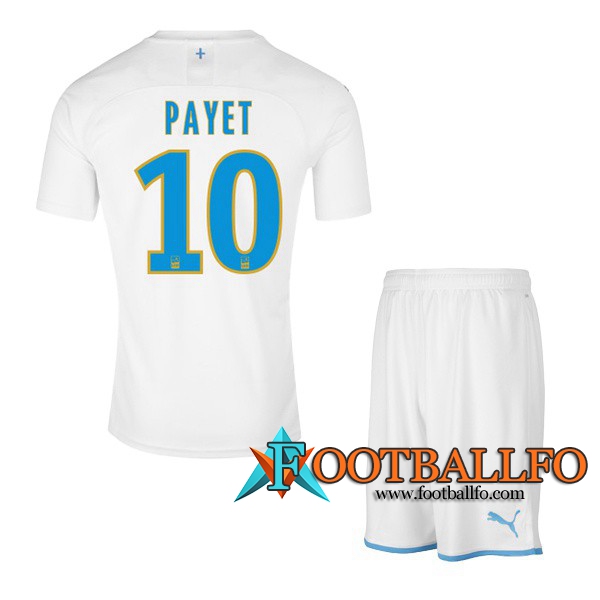 Camisetas Futbol Marsella OM (PAYET 10) Ninos Primera 2019/2020
