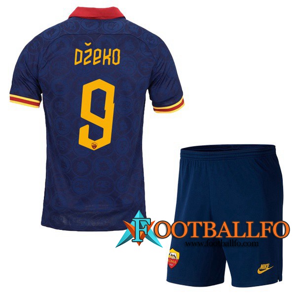 Camisetas Futbol AS Roma (DZEKO 9) Ninos Tercera 2019/2020
