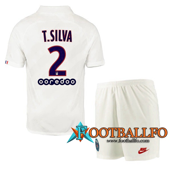 Camisetas Futbol PSG (T.SILVA 2) Ninos Tercera 2019/2020