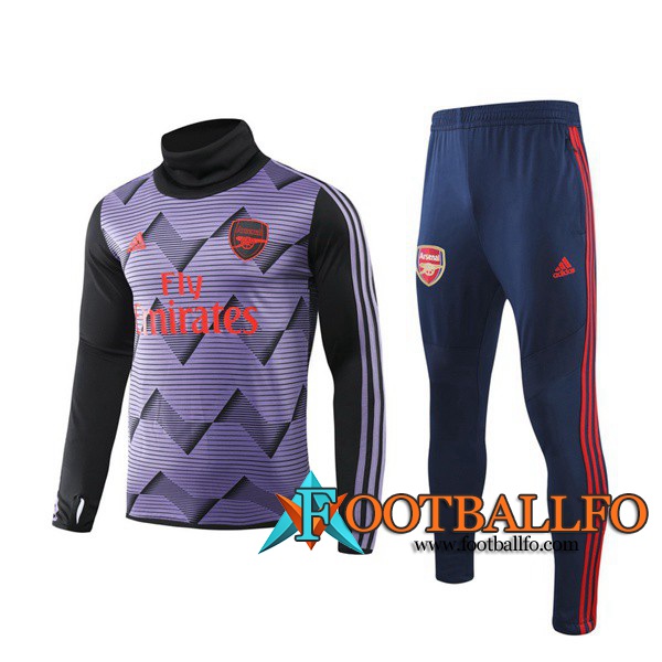 Chandal Futbol + Pantalones Arsenal Purpura Cuello Alto 2019/2020