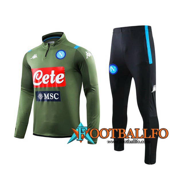 Chandal Futbol + Pantalones SSC Napoli Verde Oscuro 2019/2020