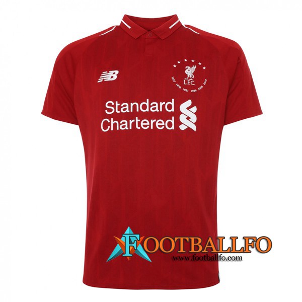 Camisetas Futbol FC Liverpool Edicion Conmemorativa de 6 Campeonatos - Roja