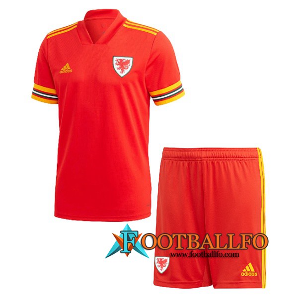 Camisetas Futbol Gales Ninos Primera 2020/2021