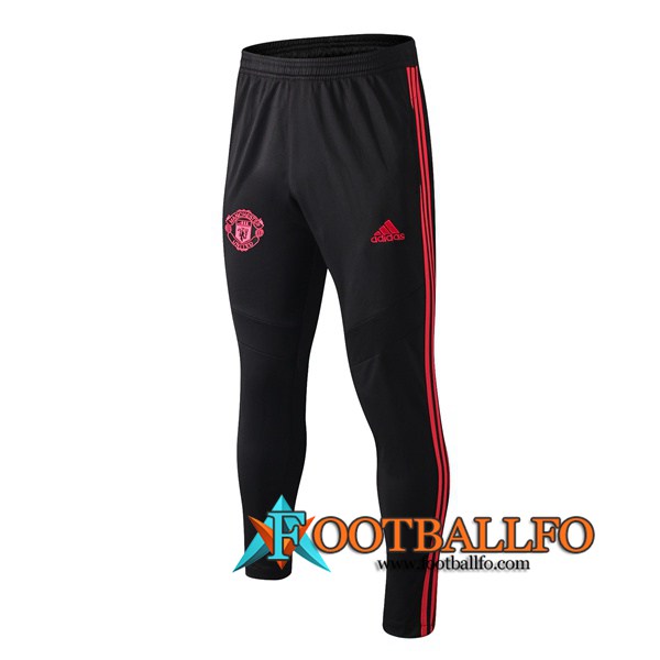 Pantalones Futbol Manchester United Negro Roja 2019/2020