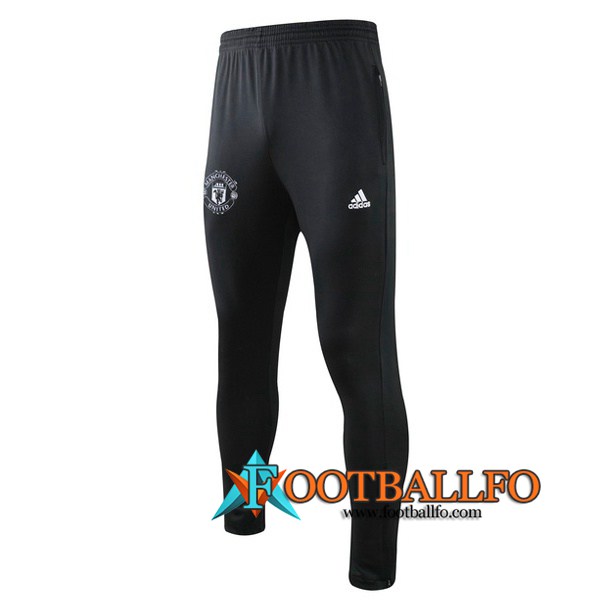 Pantalones Futbol Manchester United Negro Blanco 2019/2020