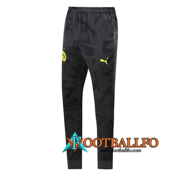 Pantalones Futbol Dortmund BVB Negro Ondulacion 2019/2020