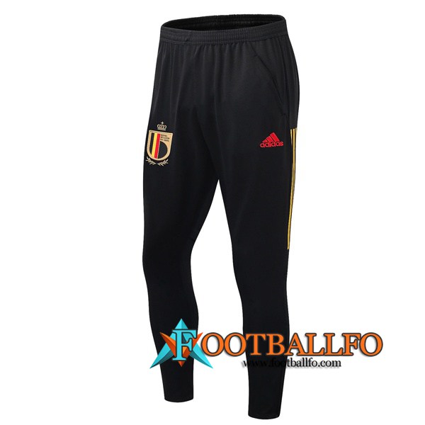 Pantalones Futbol Belgica Negro Roja 2019/2020