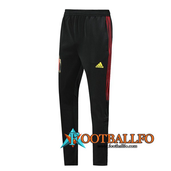 Pantalones Futbol Belgica Negro Amarillo 2019/2020