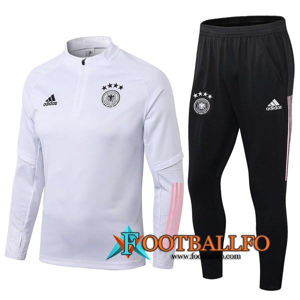 Chandal Futbol + Pantalones Alemania Blanco Gris 2019/2020