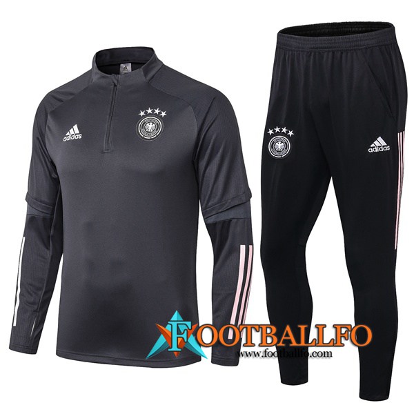 Chandal Futbol + Pantalones Alemania Gris Oscuro 2019/2020