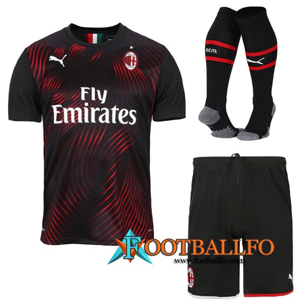 Traje Camisetas Futbol Milan AC Tercera + Calcetines 2019/2020