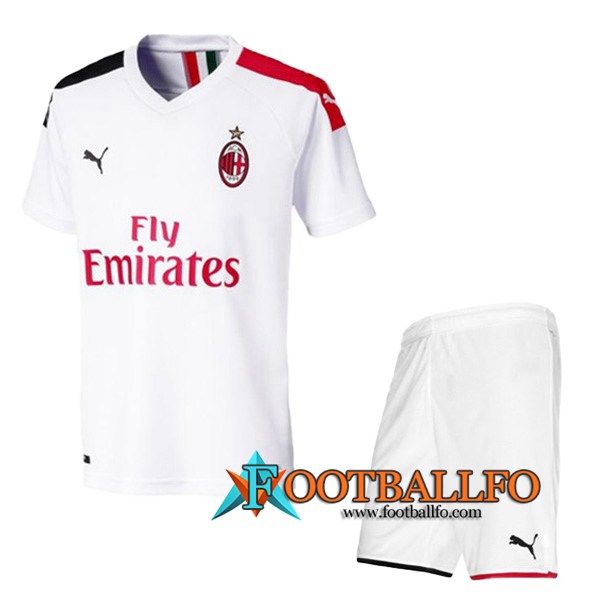 Traje Camisetas Futbol Milan AC Segunda 2019/2020