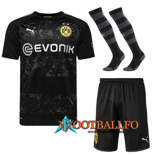 Traje Camisetas Futbol Dortmund BVB Segunda + Calcetines 2019/2020