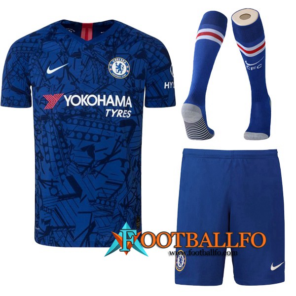 Traje Camisetas Futbol FC Chelsea Primera + Calcetines 2019/2020