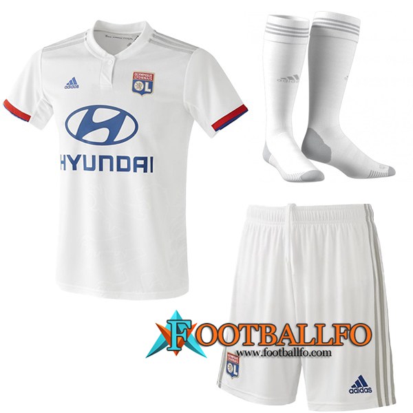 Traje Camisetas Futbol Lyon OL Primera + Calcetines 2019/2020