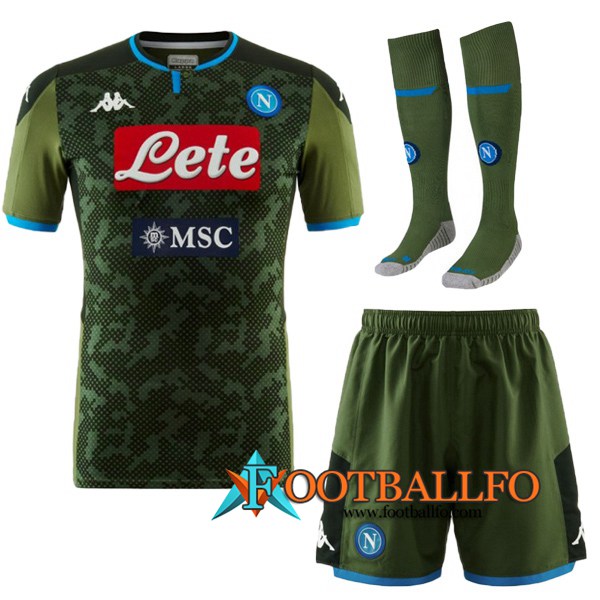 Traje Camisetas Futbol SSC Napoli Segunda + Calcetines 2019/2020