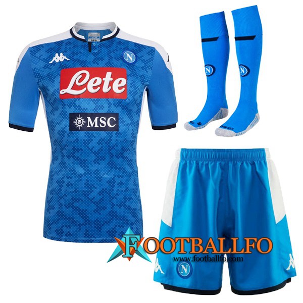 Traje Camisetas Futbol SSC Napoli Primera + Calcetines 2019/2020