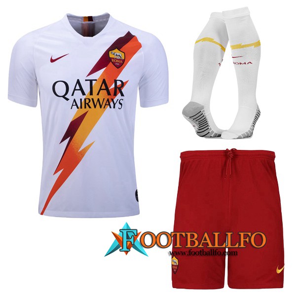 Traje Camisetas Futbol AS Roma Segunda + Calcetines 2019/2020