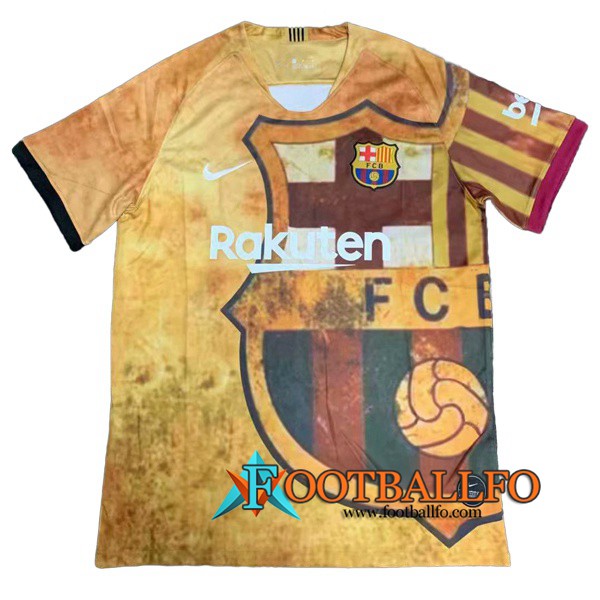 Camisetas Futbol FC Barcelona Version clasica Amarillo 2019/2020