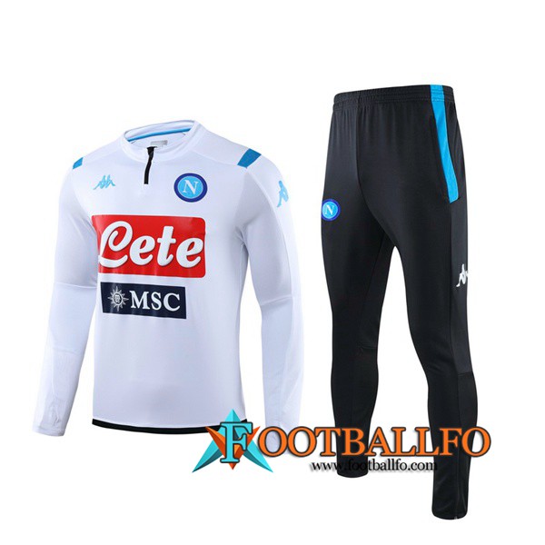 Chandal Futbol + Pantalones SSC Napoli Blanco 2019/2020