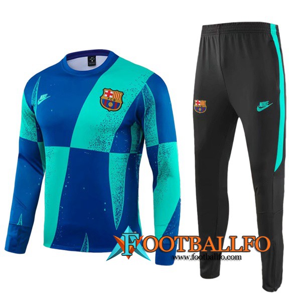 Chandal Futbol + Pantalones FC Barcelona Azul Verde 2019/2020
