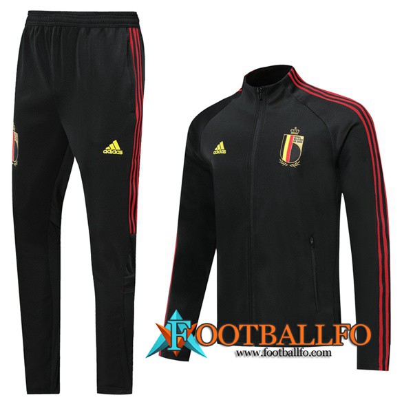 Chandal Futbol - Chaqueta + Pantalones Belgica Negro 2019/2020