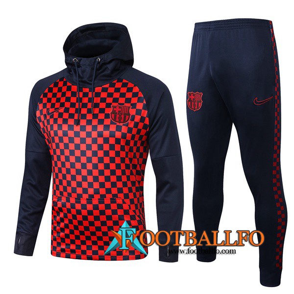 Chandal Futbol - Chaqueta con capucha + Pantalones FC Barcelona Roja 2019/2020