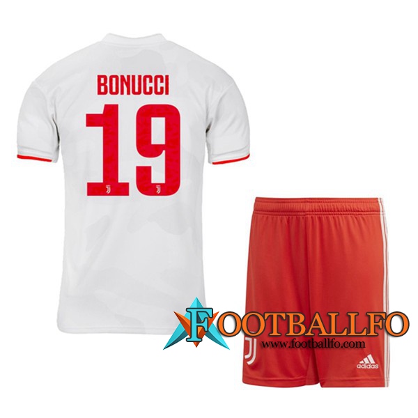 Camisetas Futbol Juventus (BONUCCI 19) Ninos Segunda 19/20