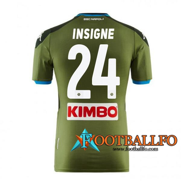 Camisetas Futbol SSC Napoli (INSIGNE 24) Segunda 19/20