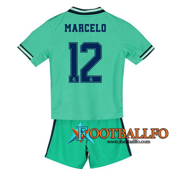 Camisetas Futbol Real Madrid (Marcelo 12) Ninos Tercera 19/20