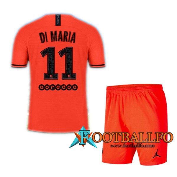 Camisetas Futbol PSG (DI MARIA 11) Ninos Segunda 19/20