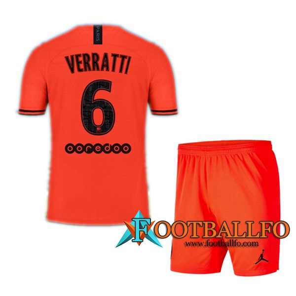 Camisetas Futbol PSG (VERRATTI 6) Ninos Segunda 19/20